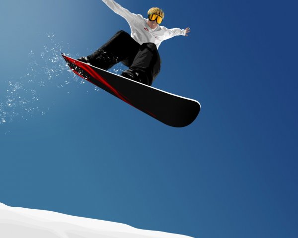 snowboard action